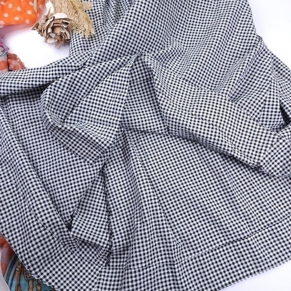 New Lisa Marie Fernandez Black White Seersucker Belted Button Down Maxi Dress XS - Picture 6 of 15